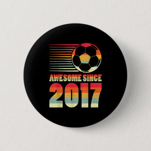 Bóton Redondo 5.08cm Incrível Desde 2017 Presentes Vintage de Futebol P
