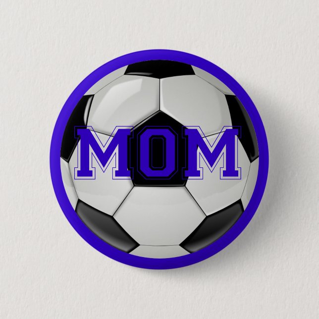 Bóton Redondo 5.08cm Incrível Mãe de Futebol Cores Personalizadas (Frente)