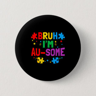 Bóton Redondo 5.08cm Incrível neurodiversidade consciência do autismo m