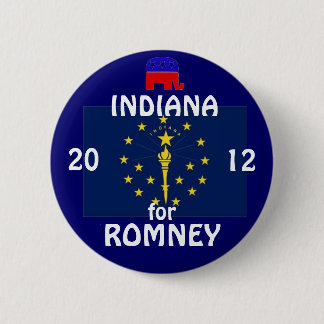 Bóton Redondo 5.08cm Indiana para Romney 2012