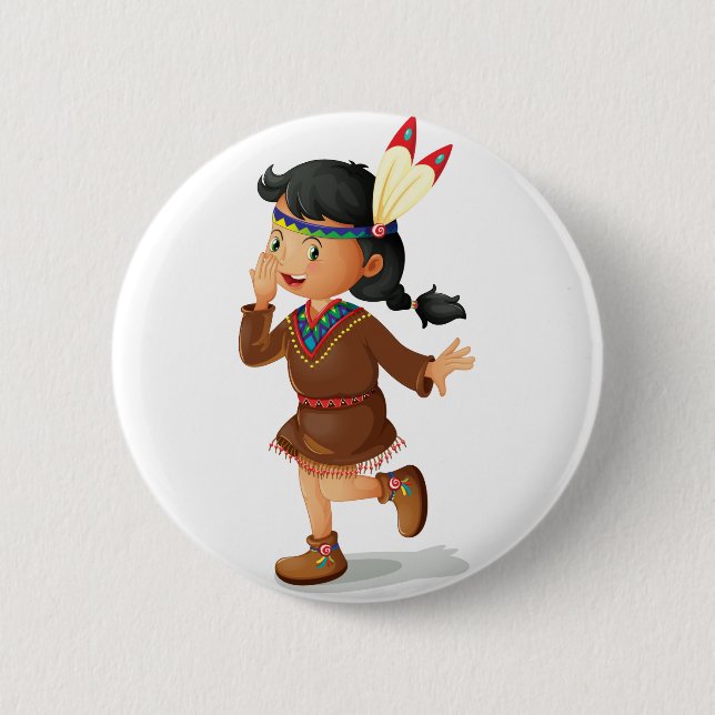 Bóton Redondo 5.08cm Indiano (Frente)