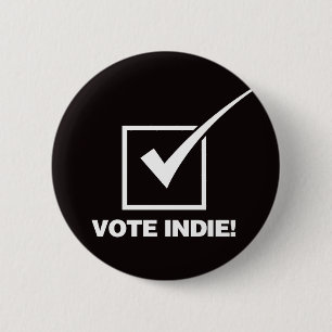 Bóton Redondo 5.08cm Indie do voto - sólido