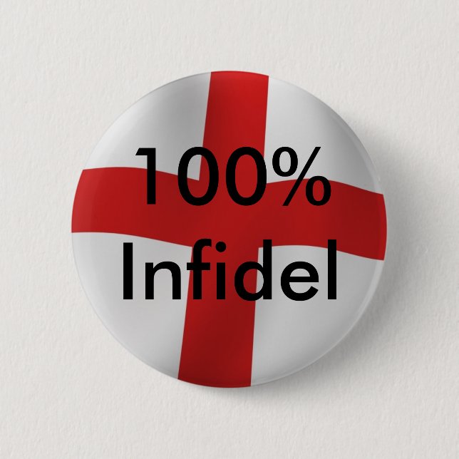 Bóton Redondo 5.08cm Infiel 100% de Inglaterra (Frente)