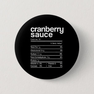 Bóton Redondo 5.08cm Informação Nutricional de Molho de Cranberry Engra