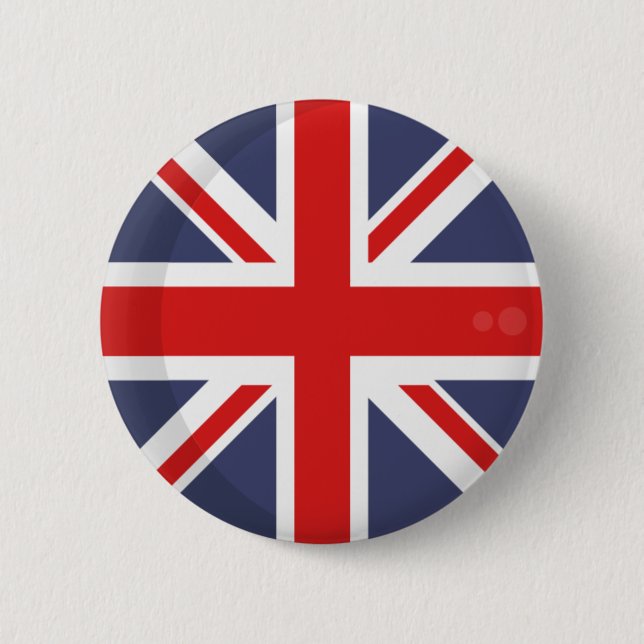 Bóton Redondo 5.08cm Inglaterra FLAG BUTTON (Frente)