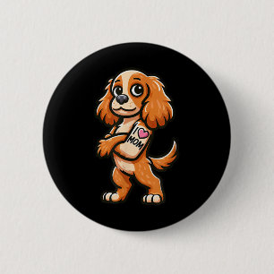 Bóton Redondo 5.08cm Inglês Er Spaniel Eu Amo Mamãe Engraçado Tatuagem 