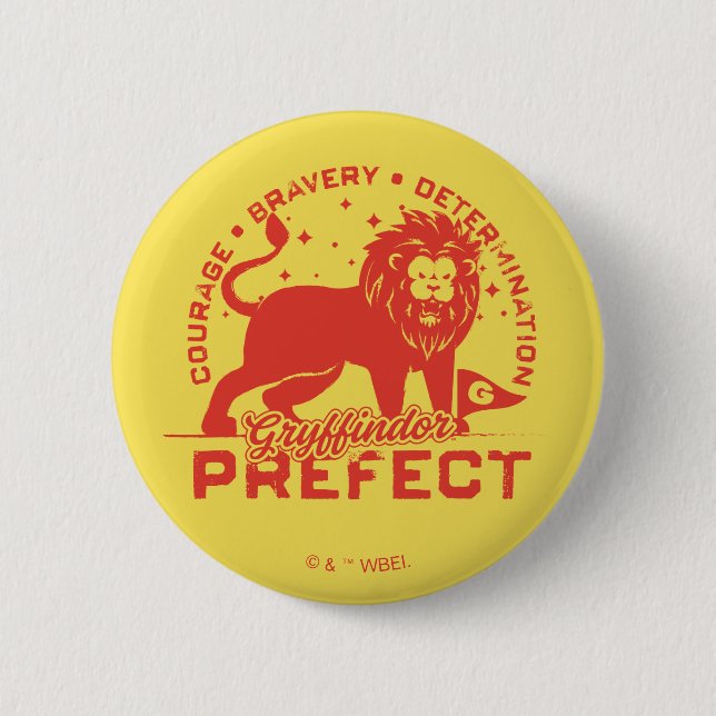 Bóton Redondo 5.08cm Insígnia de Prefeito de GRYFFINDOR™ (Frente)
