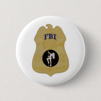 Bóton Redondo 5.08cm inspector do corpo fêmea do fbi