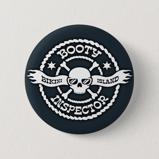 Bóton Redondo 5.08cm Inspector do montante da ilha do biquini (Frente)