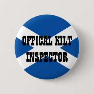 Bóton Redondo 5.08cm Inspector oficial do Kilt