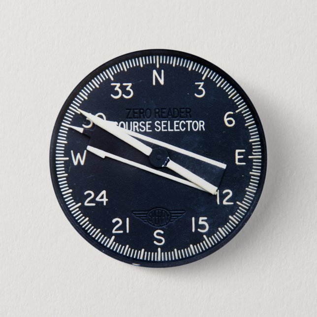 Bóton Redondo 5.08cm Instrumento do curso do vôo do vôo do avião dos (Frente)
