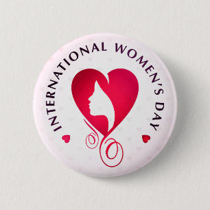 Bóton Redondo 5.08cm International Women's Day