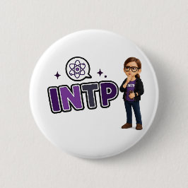 Bóton Redondo 5.08cm INTP — A Mente Investigadora