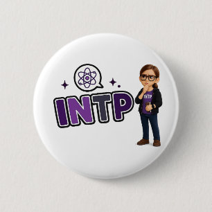 Bóton Redondo 5.08cm INTP — A Mente Investigadora