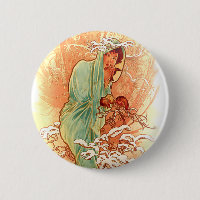 Inverno - Alphonse Mucha Art Nouveau