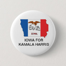 Bóton Redondo 5.08cm IOWA para Kamala Harris Presidente 2024 Botão