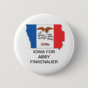 Bóton Redondo 5.08cm IOWA para o botão ABBY FINKENAUER SENATE