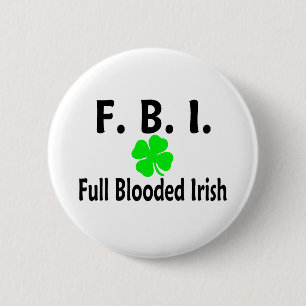 Bóton Redondo 5.08cm Irlandês completo do FBI Blooded
