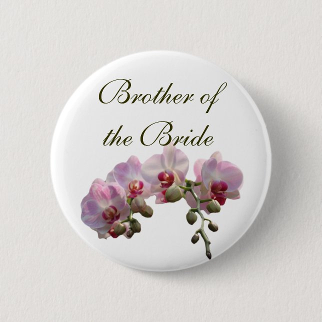 Bóton Redondo 5.08cm irmão da noiva/noivo (Frente)