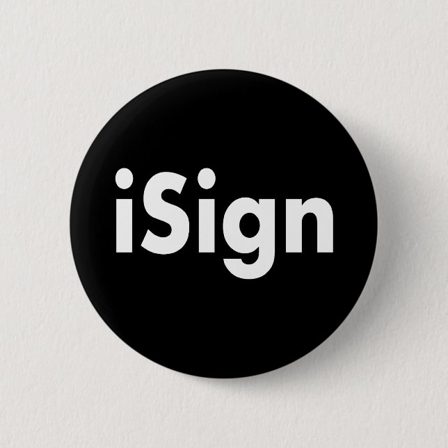 Bóton Redondo 5.08cm iSign (Frente)