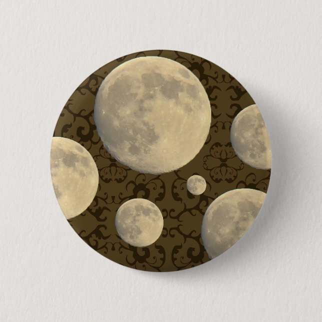 Bóton Redondo 5.08cm Itens de Coordenação da Lua Completa (Frente)
