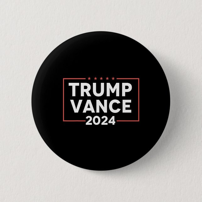 Bóton Redondo 5.08cm J D Vance 2024 (Frente)