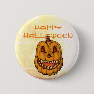 Bóton Redondo 5.08cm Jack-O-Lantern Halloween