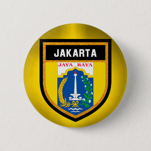Bóton Redondo 5.08cm Jakarta Flag