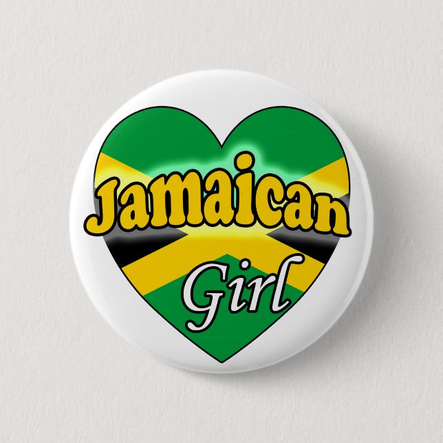 Bóton Redondo 5.08cm Jamaican Girl (Frente)