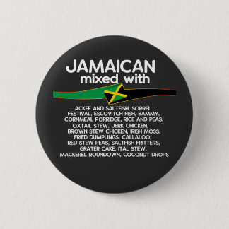 Bóton Redondo 5.08cm Jamaicano misturado com Jamaica orgulhosa
