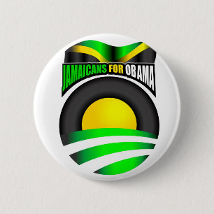 Bóton Redondo 5.08cm Jamaicans para o botão de Obama