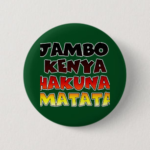 Bóton Redondo 5.08cm Jambo Kenya Hakuna Matata