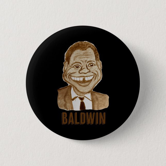 Bóton Redondo 5.08cm James Baldwin (Frente)