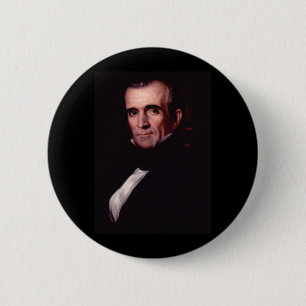 Bóton Redondo 5.08cm James K. Polk 11 Presidente dos EUA
