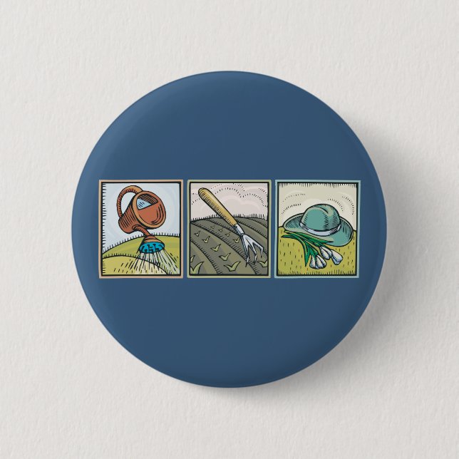 Bóton Redondo 5.08cm Jardinagem (Frente)