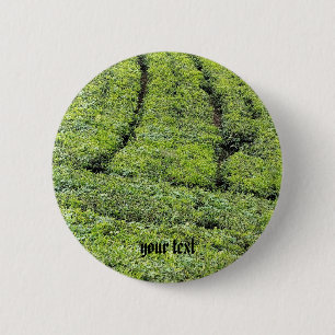 Bóton Redondo 5.08cm jardins de chá de Munnar em