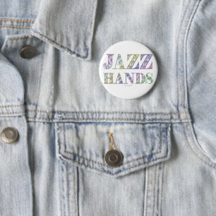 Bóton Redondo 5.08cm Jazz Mãos de SlipperyJoe dança musicais da Broadwa