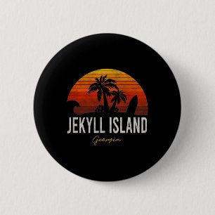 Bóton Redondo 5.08cm Jekyll Island Beach Georgia Ga Palms Surf de féria