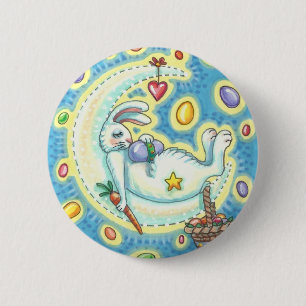 BÓTON REDONDO 5.08CM JELLY BEAN DREAMS EASTER BUNNY RABBIT BOTTTTON
