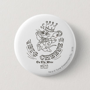 Bóton Redondo 5.08cm Jerry Big Cheese Na Lua 1