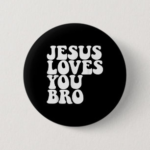 Bóton Redondo 5.08cm Jesus ama você Irmão Igreja Cristã Jesus ama Y