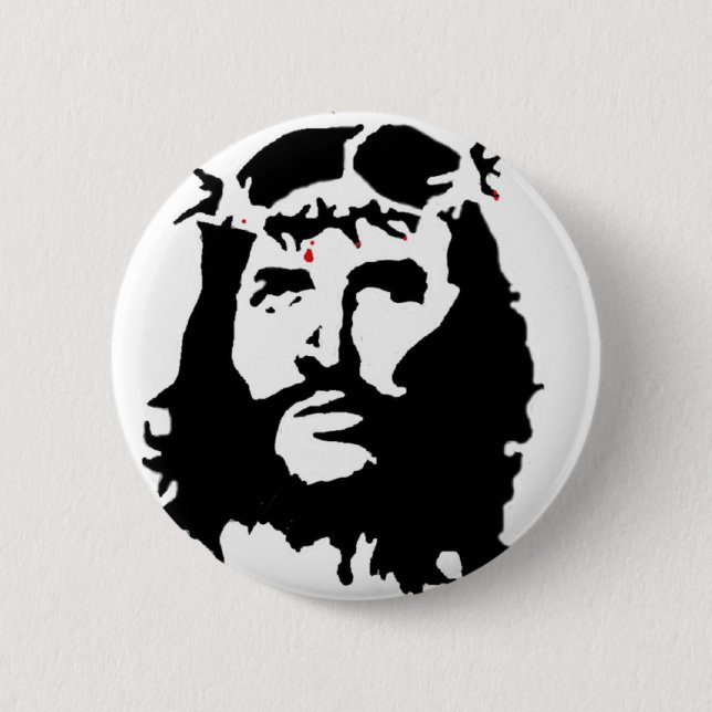 Bóton Redondo 5.08cm jesus-cristo-revolução (Frente)