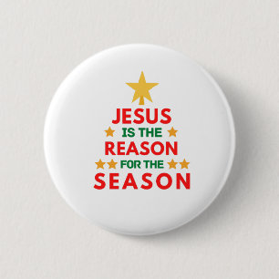 Bóton Redondo 5.08cm Jesus de Natal é o motivo da temporada