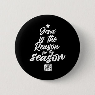 Bóton Redondo 5.08cm Jesus É A Razão Para A Época Christian Chris