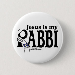 Bóton Redondo 5.08cm Jesus é meu RABBI