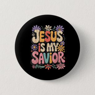 Bóton Redondo 5.08cm Jesus é meu salvador meu Deus meu rei meu senhor c