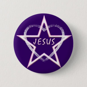 Bóton Redondo 5.08cm Jesus, estrela da manhã brilhante