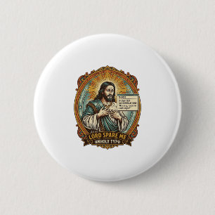 Bóton Redondo 5.08cm Jesus Mensagem de Autocorreção Ruim Chefe Constran