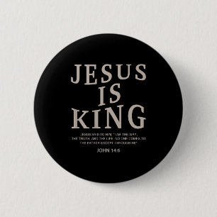 Bóton Redondo 5.08cm Jesus Rei Cristão Homens Jovens Deus Bom Filho Irm