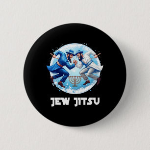 Bóton Redondo 5.08cm Jew Jitsu Karate Funny Hanukkah Jiu Jitsu Martial